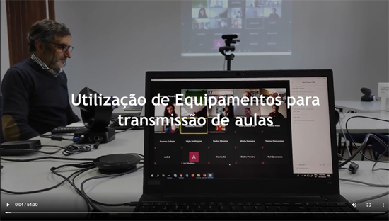 Clip de demonstração da utilização dos equipamentos